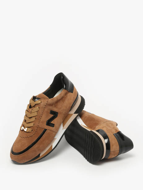 Sneakers Uit Leder Nathan baume Bruin women 52NS1004 ander zicht 2
